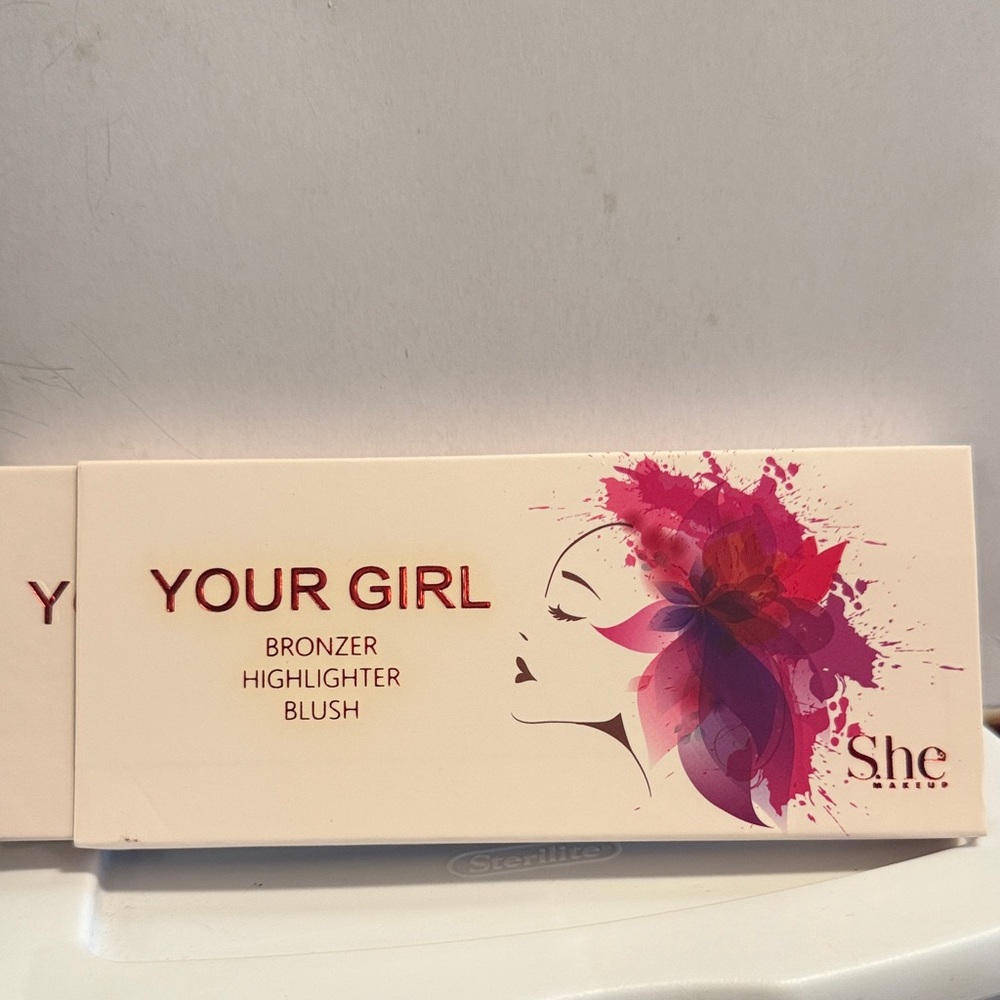 4/$30 She Your Girl Bronzer Highlighter Blush Palette - Pink